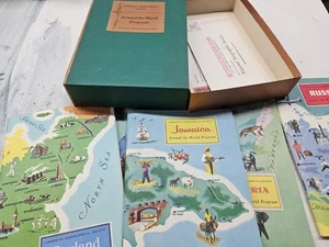 Around the world BOX SET Vintage Taschenbücher 5er Set 50er Jahre   - Bild 1 von 5