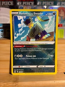 RADIANT HISUIAN SNASLER 123/196 Lost Origin Radiant Raro Pokemon Juego de Cartas Coleccionables Casi Como Nuevo - Imagen 1 de 2