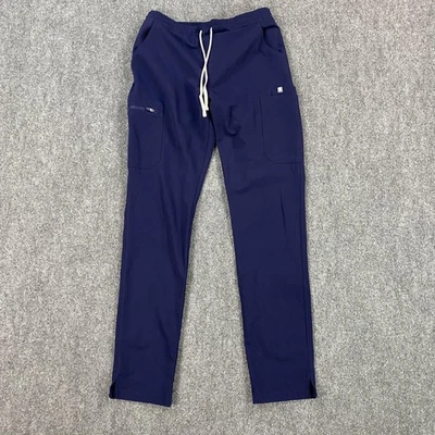FIGS Scrub Pants Womens Small Tall Navy Technical Cargo Drawstring Pockets - Image 1 of 4