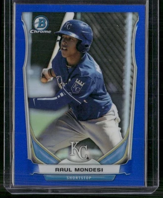 2014 Bowman Draft #CTP-6 Raul Mondesi Chrome Top Prospects refratores azuis #/399 - Imagem 1 de 2