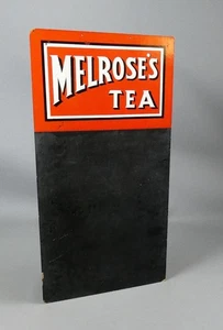 Vintage Melroses Tea Chalk Board Sign  c1950                       #25113 - Picture 1 of 13