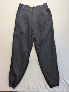 Bugle Boy Ocean League Cargo Pants Men's Size 29 M Black Vintage 90's 80's (NWI) - Picture 1 of 16