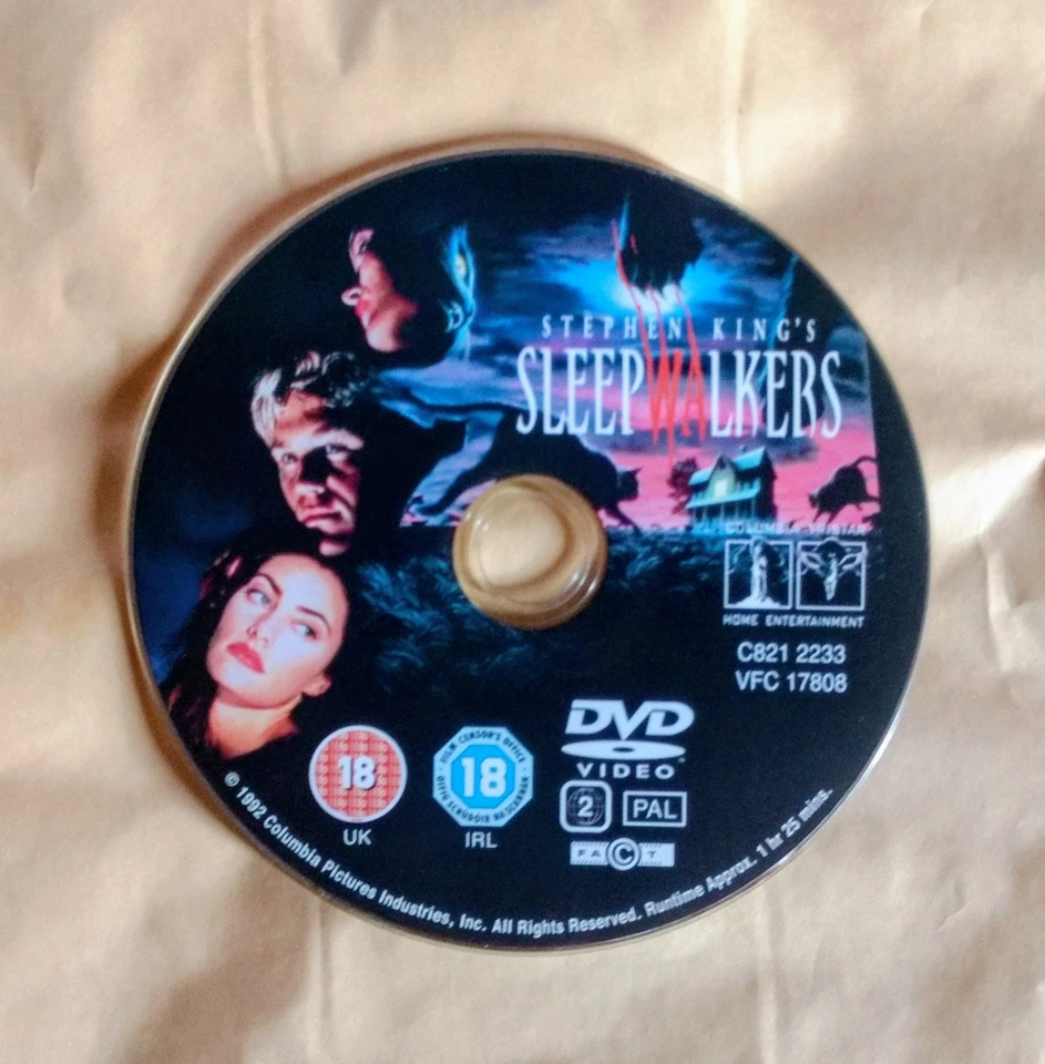 Sleepwalkers DVD Brian Krause, Garrison (DIR) Disc Only - Tested - Image 1 of 1