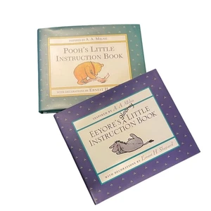 Set of Two Little Instruction Books Pooh's & Eyeore's Gloomy AA Milne Inspired  - Imagen 1 de 9
