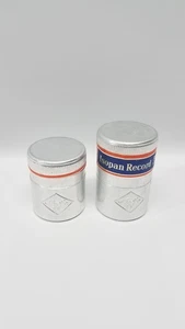 Vintage AGFA Isopan Record Film Canisters Aluminum Metal Lot of 2 - Picture 1 of 5