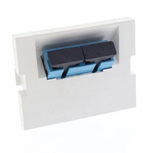 Leviton Blanco MOS Dúplex SC Fibra Óptica 45° Acoplamiento Jack Módulo 1.5 41294-2CW - Imagen 1 de 7