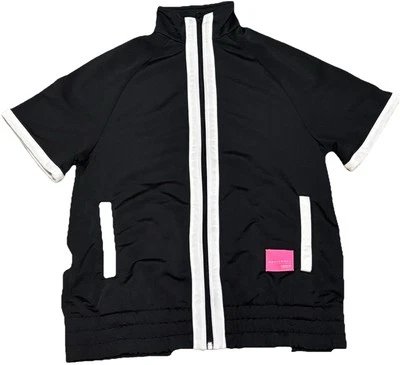 Adidas Suéter Jóvenes Niñas Talla Grande Cremallera Completa Chaqueta Manga Corta Negro/Blanco Foto 1 de 4