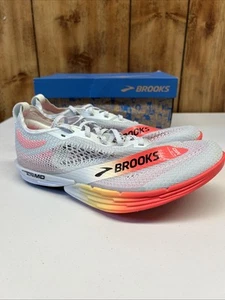 Brooks Hyperion Elite MD Running Spikes Grey Mid Distance Mens 8/ Womens 9.5 - Picture 1 of 10
