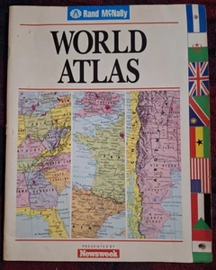 🌍RAND McNALLY WORLD ATLAS🌎Presented by NEWSWEEK Rare 1993 Edition 64 pages - Picture 1 of 2