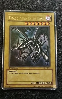 Yugioh! Drago Nero Occhi Rossi LDD-I056 Prima Edizione Ultra Rara Anno 2002 Ita - Immagine 1 di 4