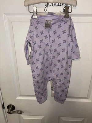 2 Conjunto H&M Púrpura Floral Manga Larga 1 Pieza - Talla 6M - Nuevo con Etiquetas Foto 1 de 3
