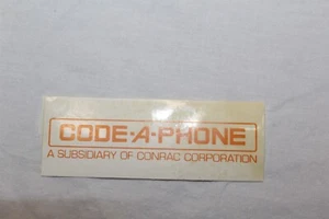 Sticker Label Advertising Code-A-Phone Collectible Badge Decal - Picture 1 of 5
