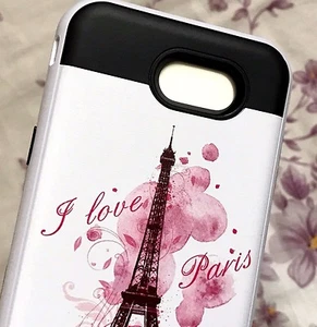 Für Samsung J3 Emerge / J3 Prime 2017 - HYBRID ARMOR CASE PARIS EIFFELTURM - Bild 1 von 4