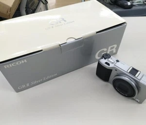 RICOH GR II Compact Digital Camera Color Silver Edition with Battery,Charger,Box - Picture 1 of 10