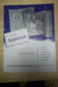 Lewis Asphalt Engineering Brochure~Asbestos~Karnak Emulsions 200 220 920 - Picture 1 of 1