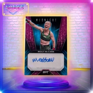 Molly McCann 2024 Topps Midnight UFC Glimmer Graphs Auto GG-MMN Autographed Card - Imagen 1 de 3