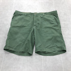 Columbia Green Straight Legged Mid-Rise Flat Front Active Shorts Adult Size 44