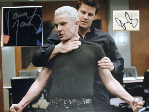 david boreanaz james marsters angel 16 x 12 signed cards Cover