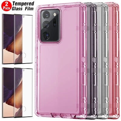 For Samsung Galaxy Note20 Ultra/Note20 Clear Crystal Case Cover Screen Protector - Image 1 of 4