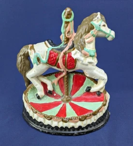 Decoración del hogar vintage de 7" pintada a mano con tope de puerta de hierro fundido para caballos - Imagen 1 de 4
