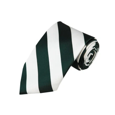 Corbata tejida a rayas universitaria Romario Manzini® para hombre (22 colores) Foto 1 de 4