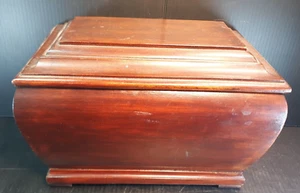 Tea Caddy Georgian Style Sarcophogus Shaped Rosewood/Walnut Tea Caddy Circa 1790 - Picture 1 of 17