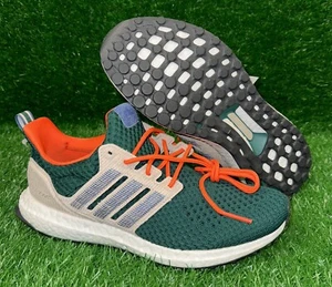 Adidas Ultraboost 1.0 Green Core Blue Wonder Beige Size 7 ID9668 New - Picture 1 of 6