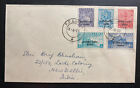 1955 Laos French India International Control Commission Cover To New Delhi