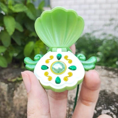 Collar de tono Pichi Pichi con colgante de concha de mar abierto melodía de sirena Rina Touin Foto 1 de 3