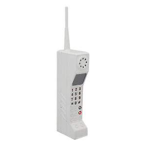 Retro Mobile Phone 80'S 90'S Old Fashioned Portable Brick Cell Phone(White)