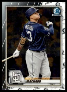2020 Bowman Chrome Manny Machado #2 San Diego Padres - Picture 1 of 2