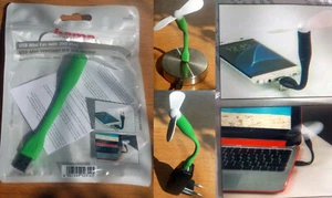 Hama USB-Ventilator-/Fan mit 2-fach Stecker- USB + micro-USB Handy-Ventilator - Zdjęcie 1 z 12