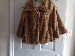 Faux Fur Camel Colored Size S  Crop Jacket from Nortstrom NWT - Picture 1 of 3