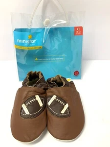 Ministar Leather Boy SandalShoes Brown SzXL18-24 Months SoftSole Infant Football - Picture 1 of 3