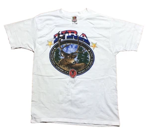 Vintage Fruit Of The Loom NRA Preserving America's Heritage Since 1871 Shirt L - Picture 1 of 6