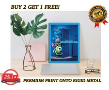 Monsters Inc Classic Kids Movie METAL Poster Art Print Gift