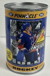 1997/98 PINNACLE INSIDE HOCKEY SEALED TIN CAN ST LOUIS BLUES BRETT HULL 10 CARDS - Picture 1 of 5