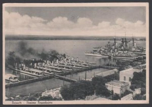 cartolina TORPEDINIERI-TARANTO STAZIONE - Picture 1 of 1