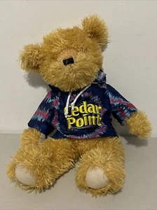 18 Zoll Cedar Point Fuzzy Brauner Teddybär mit Cedar Point Hoodie - Bild 1 von 11