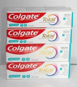 4 x 3.3 oz Colgate Total Fresh Mint Toothpaste Exp 2027 - Picture 1 of 1