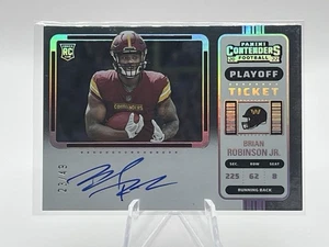 Brian Robinson Jr #d/49 Rookie Playoff Ticket Auto 2022 Panini Contenders #106 - Picture 1 of 7