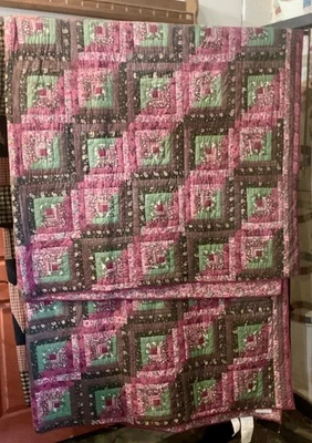 Donna Sharp Melanie бревенчатая хижина стеганое одеяло королевский размер - Изображение 1 из 2