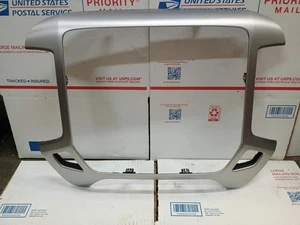 2014 15 16 17 2018 19 GMC SIERRA 1500 RADIO TRIM BEZEL OEM SILVER, SIERRA ONLY! - Picture 1 of 20