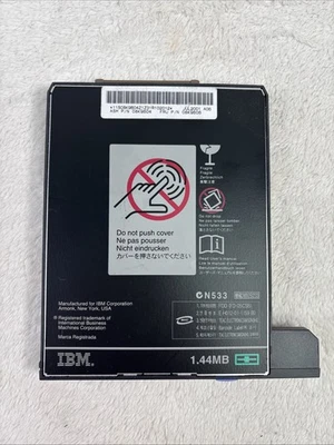 Unidad de disquete IBM Thinkpad N533 1,44 MB 3,5" P/N: 08K9604 FRU: 08K9606 Foto 1 de 4