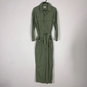 Levi's Green Long Sleeve 100% Cotton Jumpsuit Size Small - Picture 1 of 13