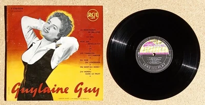 RARE LP 25 cm 1955 de Guylaine GUY dédicacé à l'Olympia - ⚠ Bien lire !!! ⚠ - Photo 1/4