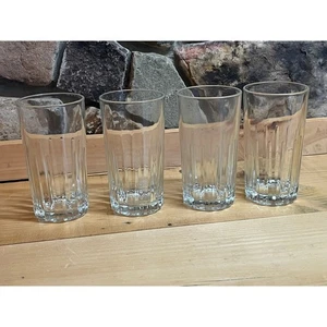 Vintage 4 Glasses Forte Crisa Made In Mexico Clear. Barware Drinkware - Picture 1 of 5