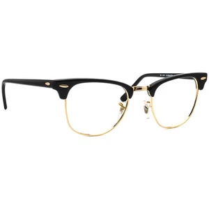 Ray-Ban Sunglasses Frame Only RB 3016 Clubmaster W0365 Black/Gold Italy 49 mm - Picture 1 of 6