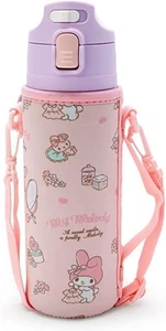 Sanrio children's water bottle 470ml direct drink one-touch stainless steel bott - Picture 1 of 9