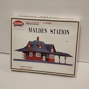 MALDEN STATION BUILDING KIT 'N' Scale Model Power New Sealed 1524 - Picture 1 of 6